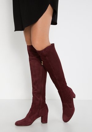 Overknees - bordeaux