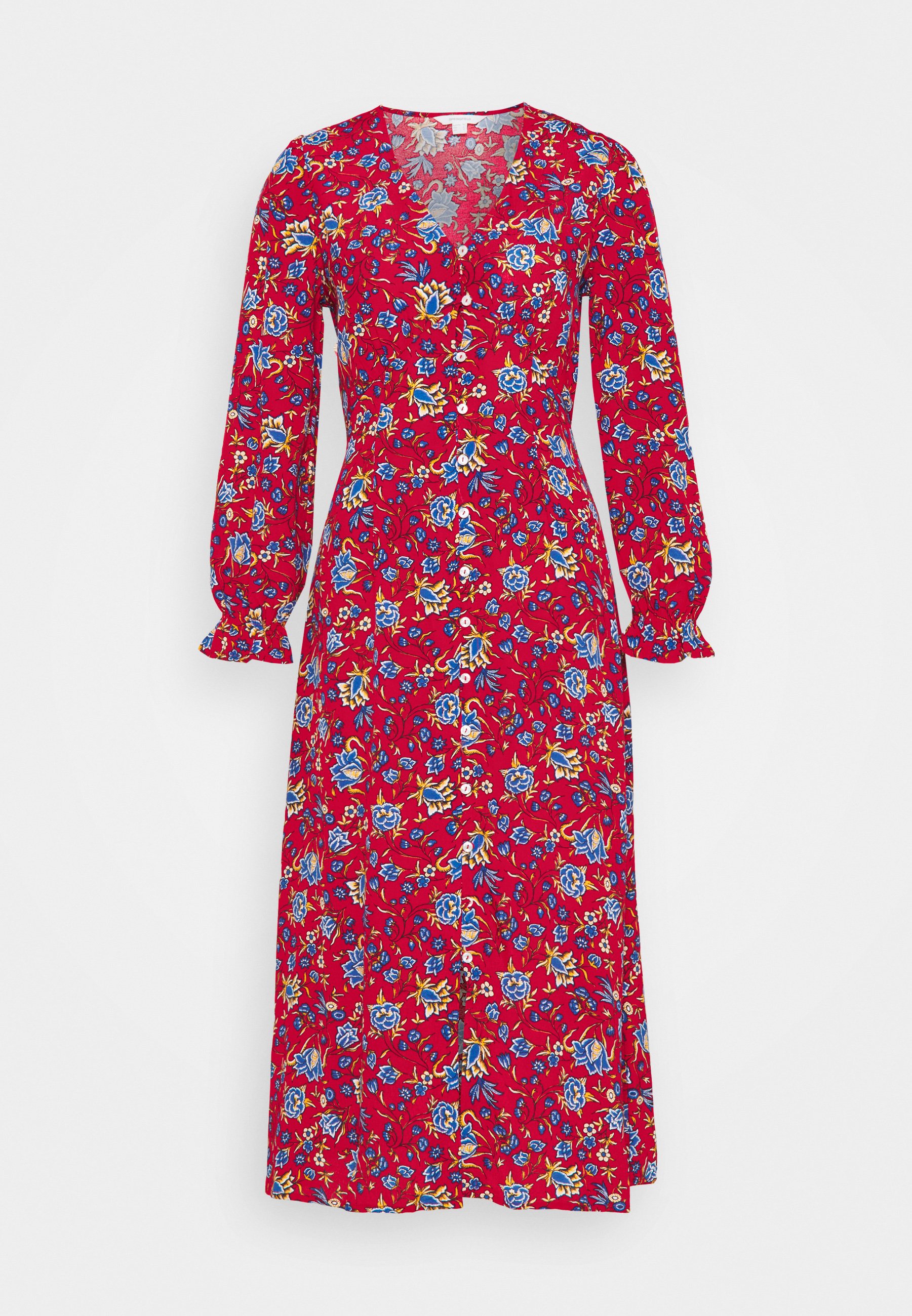 Springfield MIDI FLOR INDIA Kjole redcoral Zalando.no Springfield VESTIDO MIDI FLORES - Kjole - orange