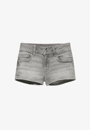PULL&BEAR, DENIM WITH DOUBLE BUTTON - MINI SHORTS - Jeansshort - grey
