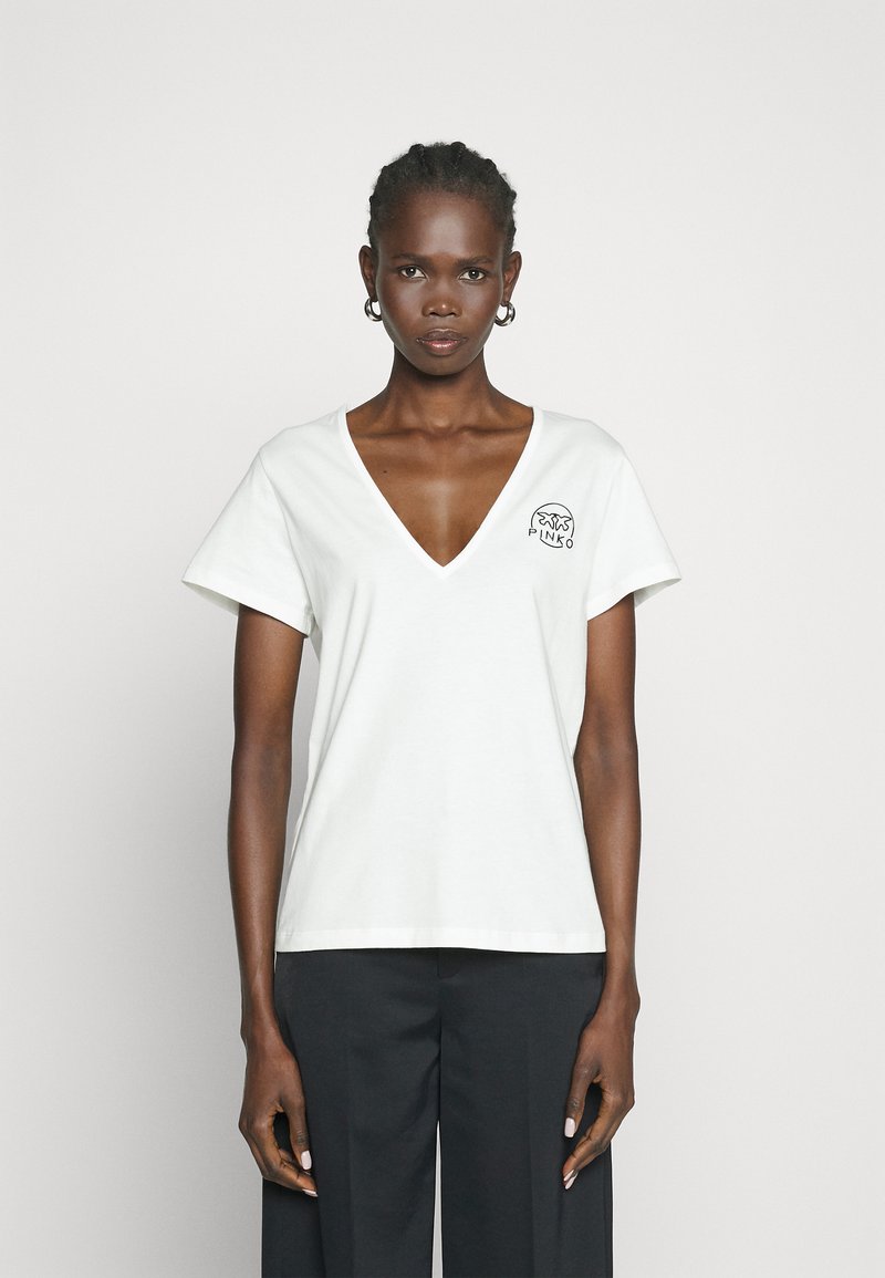 PINKO White Cotton T-Shirt main image 1