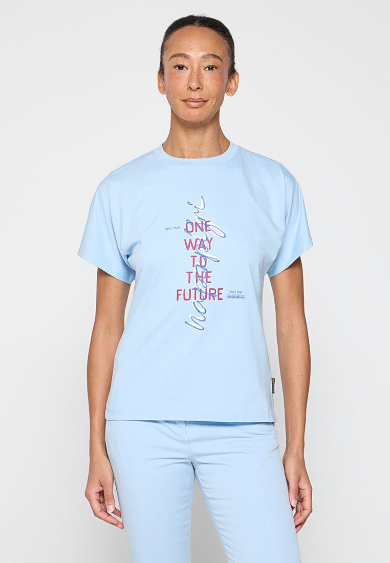 Napapijri T-shirt print blauw Napapijri T-shirt print blauw