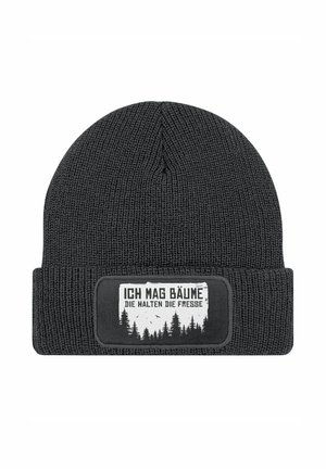 MIT PATCH MIT SPRUCH ICH MAG BÄUME - Beanie - dunkelgrau