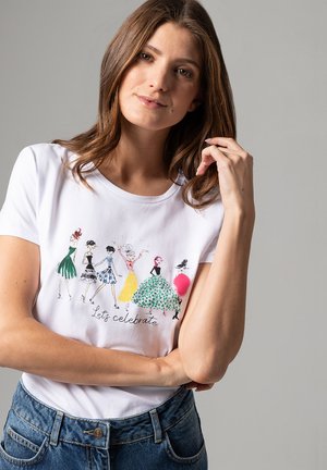 More & More, T-Shirt print - weiß