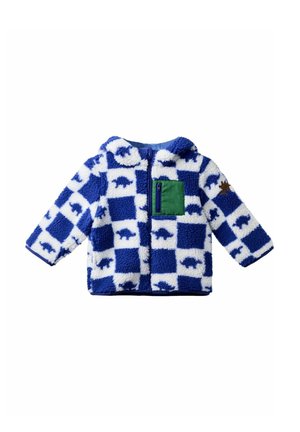 REGULAR FIT - HOODED - Fleecejakke - blue dino