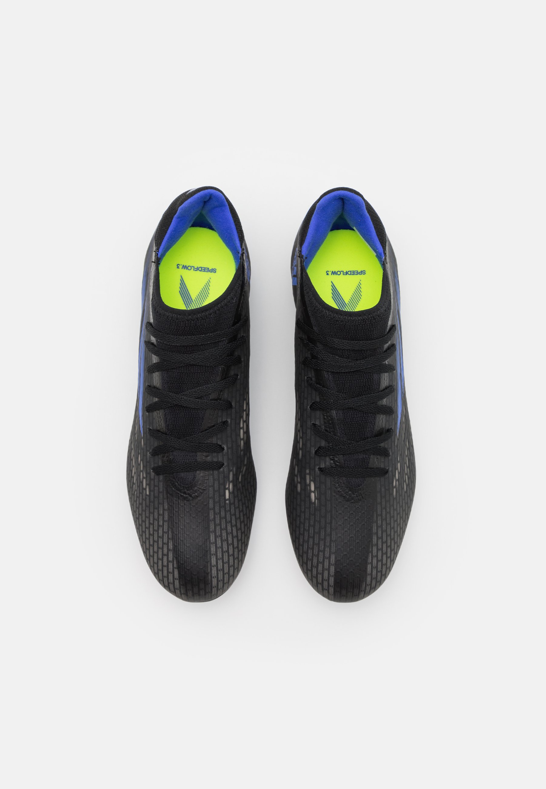 adidas Performance X SPEEDFLOW.3 FG - Chaussures de foot à crampons - core  black/sonic ink/solar yellow/noir - ZALANDO.FR