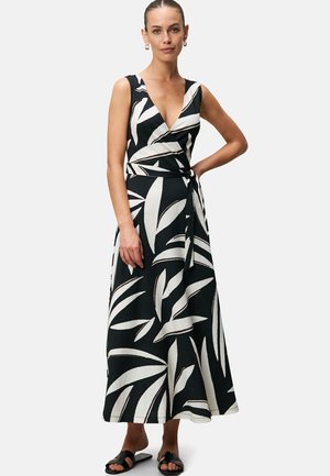 MIT WICKELOPTIK - Maxi dress - blackcream