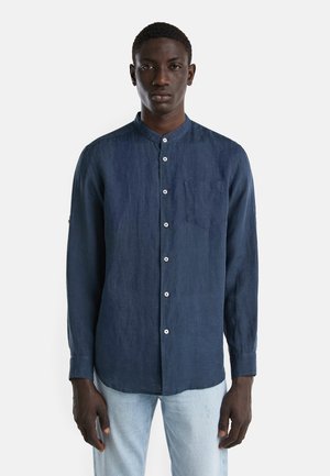 United Colors of Benetton WITH MANDARIN COLLAR - Camisa - blue