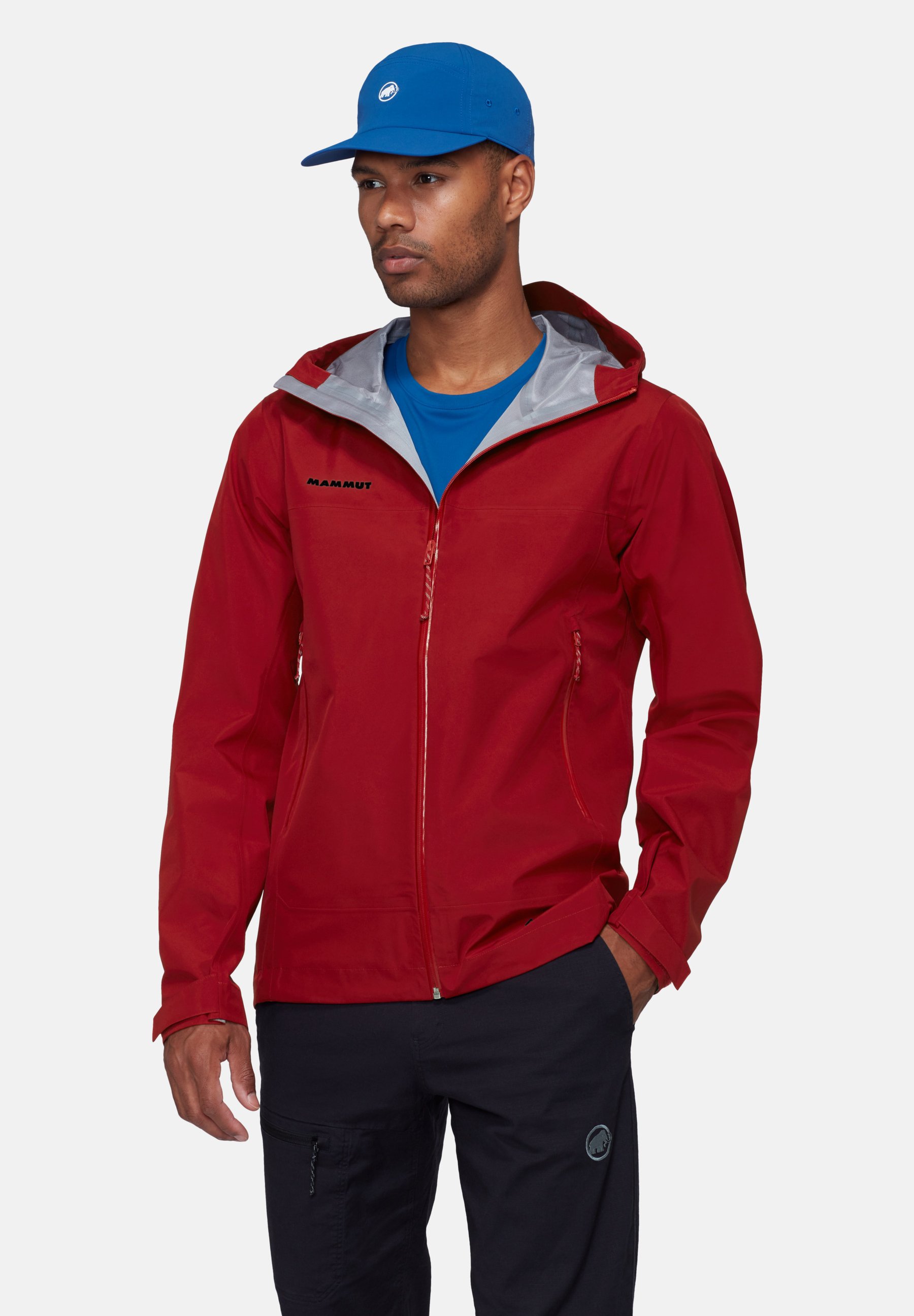 Mammut CRATER LIGHT HS HOODED - Hardshell jacket - dark mammut red
