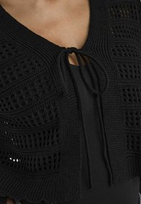 ONLY ONLLYKKE TIE CARDIGAN - Cardigan - black
