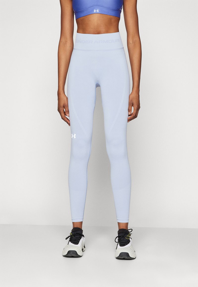 Under Armour TRAIN SEAMLESS - Leggings - celeste/white