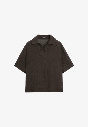 Massimo Dutti, Bluse - dark brown