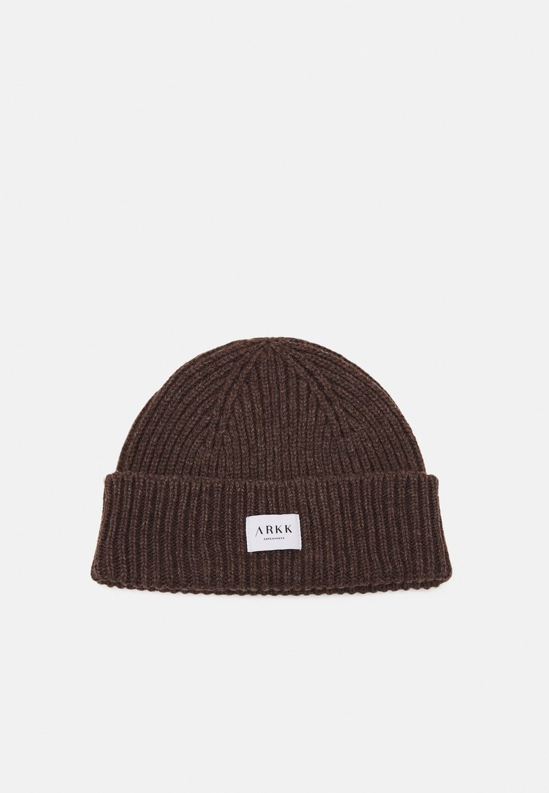 ARKK Copenhagen - CLASSIC BEANIE UNISEX - Beanie - coffee brown, Nagyítás