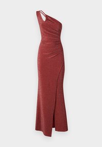 BACK DETAIL GLITTER MAXI - Koktajl obleka/za zabavo - rust