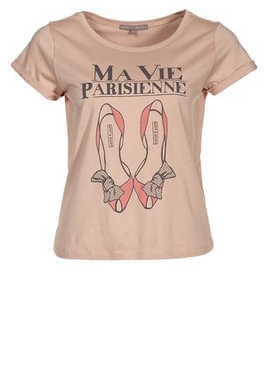 T-shirt med print - brown