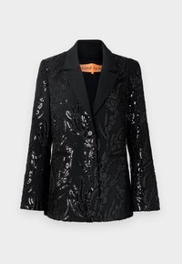 LONG SLEEVE FITTED BLAZER EMBROIDERED SEQUINS - Bleiseri - black