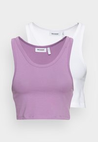 CLOSE CROP TANK 2 PACK - Top - light purple/white