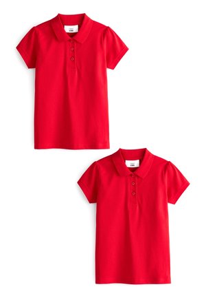 2 PACK SHORT SLEEVE - Polo marškinėliai - red