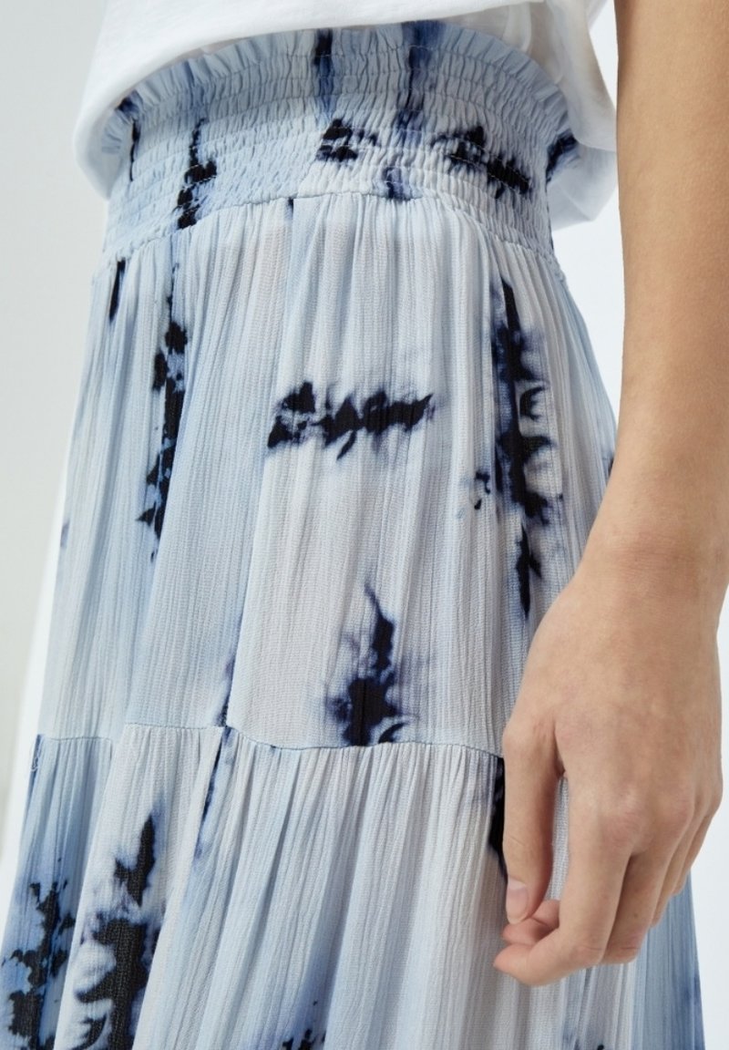 knee length dresses for ladies Island Blue Rib Knit Cut Out Maxi Dress