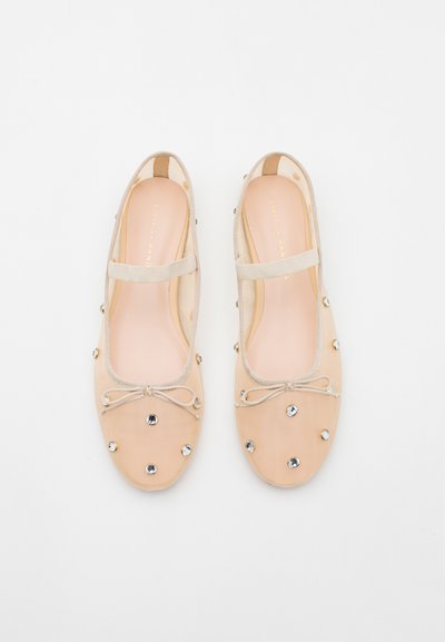 Loeffler Randall LEONIE - Ankle strap ballet pumps - cream