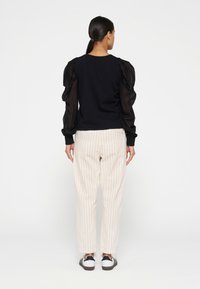 10DAYS BELTED PINSTRIPE - Pantaloni - light natural