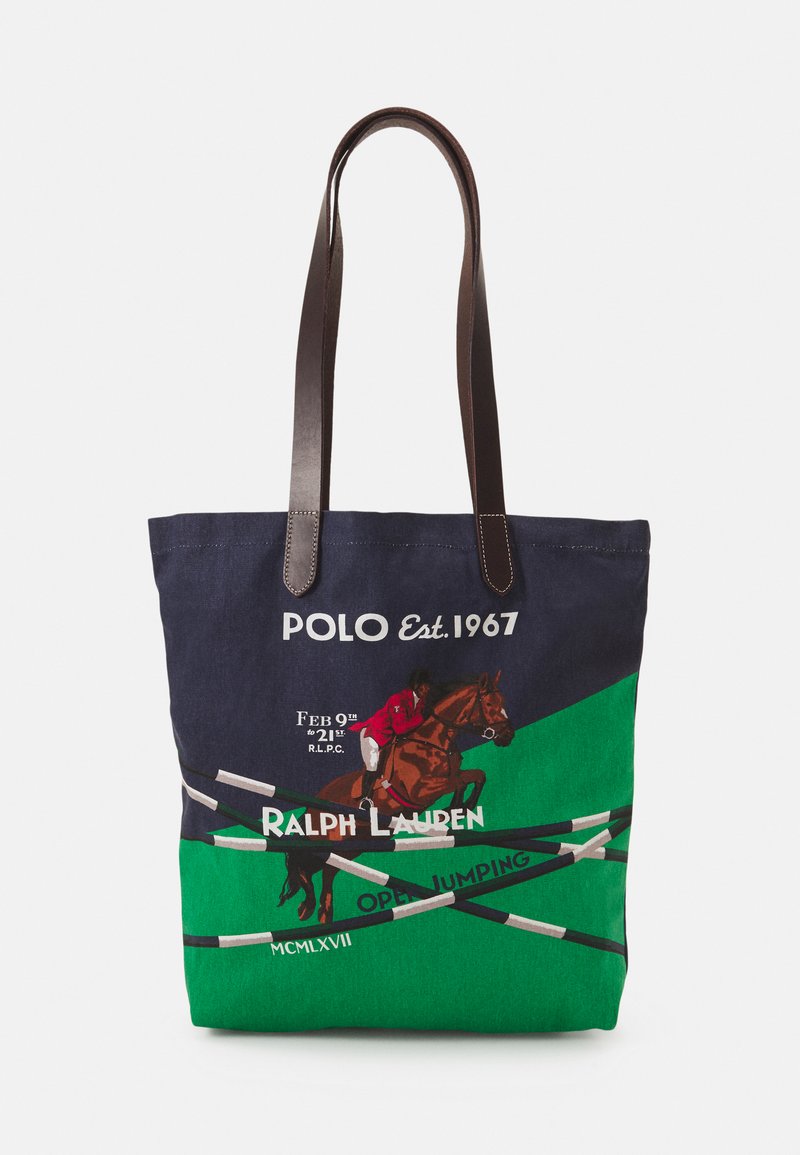 Polo Ralph Lauren TOTE MEDIUM UNISEX Tote bag newport navy/multi