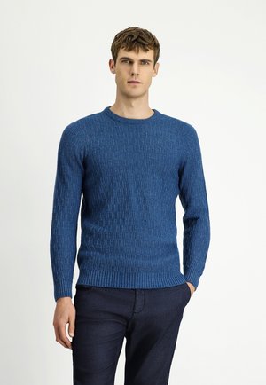 CREW NECK REGULAR FIT - Strickpullover - indigo