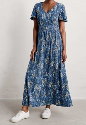 Robe longue - dark-blue denim