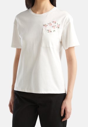 T-shirt con stampa - off-white