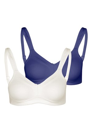 2ER PACK - T-shirt bra - marine champagner