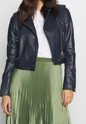 Leren jas - dark blue