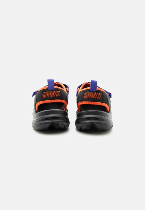 adidas HYDROTERRA UNISEX - Walking sandals - core black/lucid blue/semi impact orange — foto 3