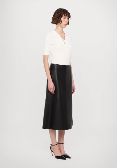 STUDIO ID MIDI SKIRT - Áčková sukně - black