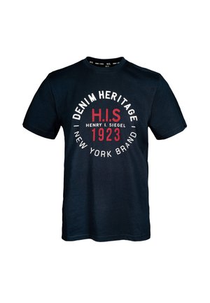 T-shirt print - navy