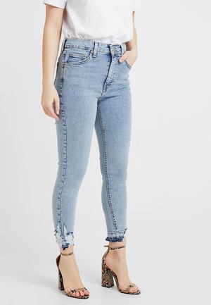 Topshop Petite Vaqueros pitillo - light-blue denim