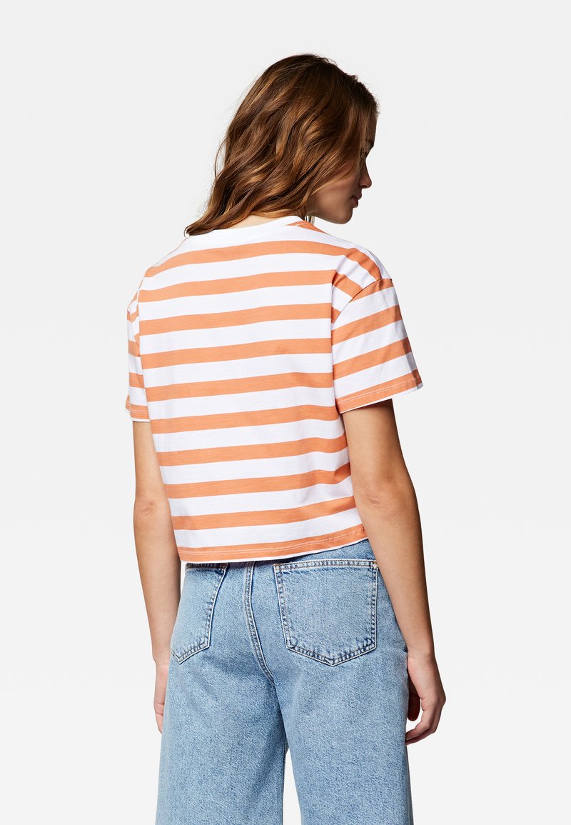 Damen Kleider | Mavi SHORT SLEEVE T-Shirt print coral gold white striped/orange - DT28538 Damen Kleider | Mavi SHORT SLEEVE T-Shirt print coral gold white striped/orange - DT28538