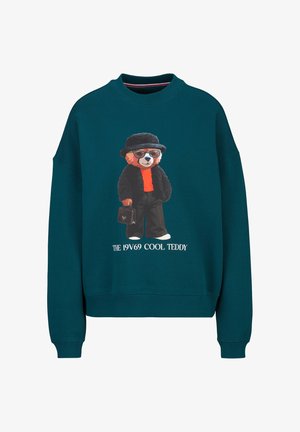 19V69 Italia, 19V69 ITALIA SWEATSHIRT WILLOW TEDDY - Sweater - slate teal