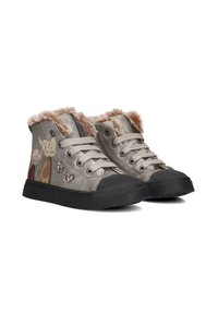 Shoesme Veterboots - zilver