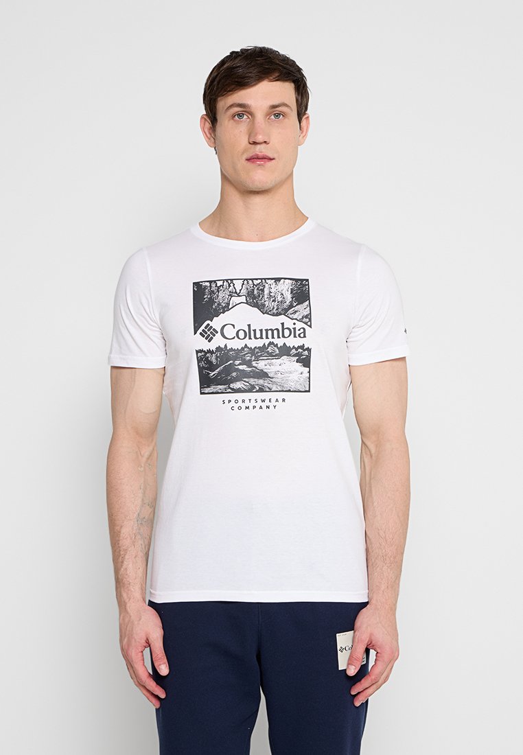 Columbia T-shirt print wit