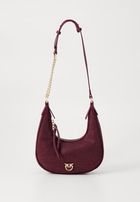 Pinko BRIOCHE HOBO MINI - Sac à main - marrone metallizzato/oro