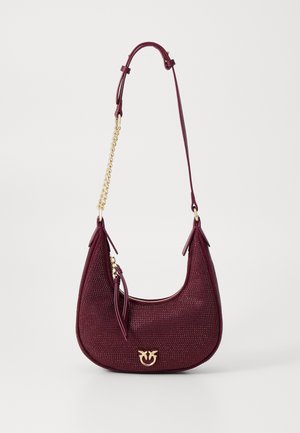 BRIOCHE HOBO MINI - Handbag - marrone metallizzato/oro