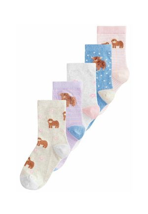 5 PACK RICH HAMISH - Socks - pink and grey