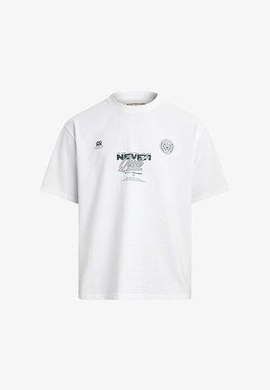 Redefined Rebel, RRBRUNO TEE BOXY FIT - T-shirt con stampa - white never quit