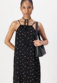 TOM TAILOR DENIM AMERICAN NECKLINE MAXI DRESS - Maxikjole - black