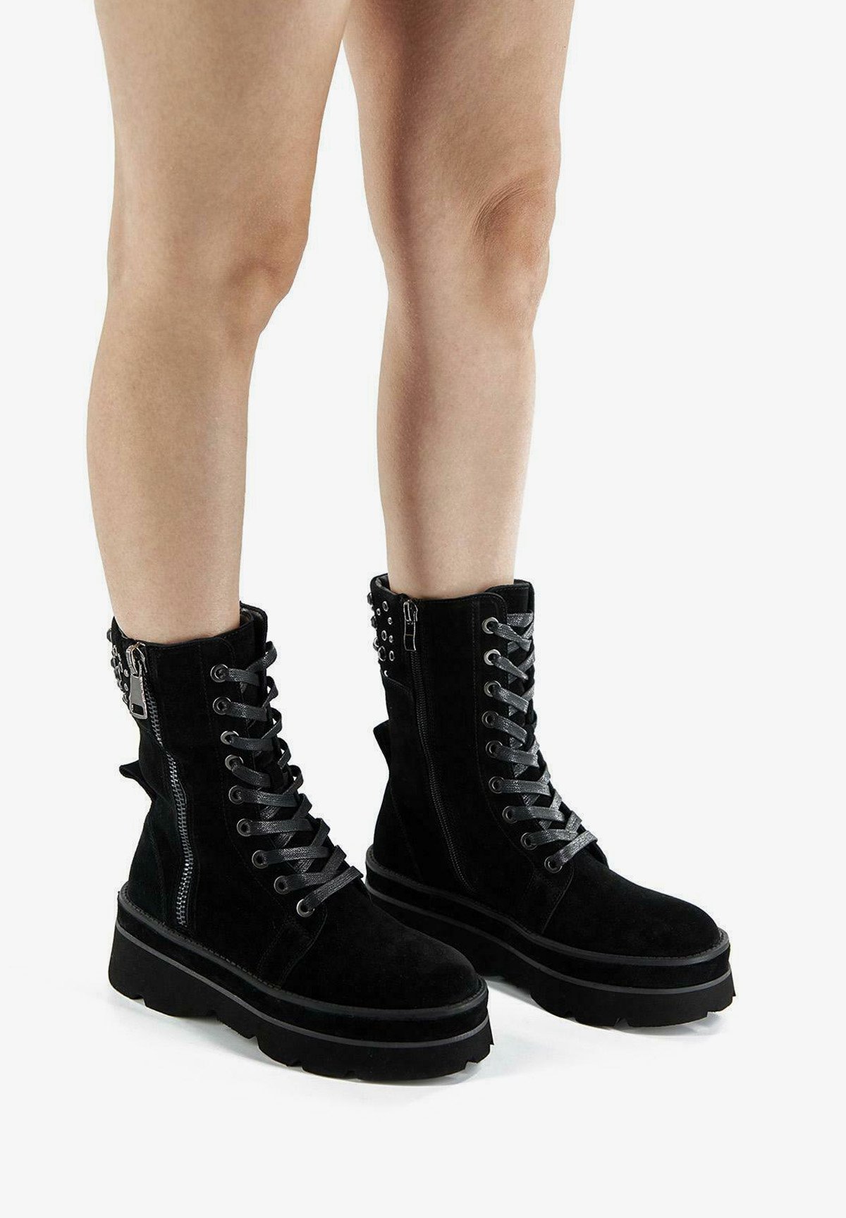 Alma en Pena GOYA - Botines plataforma - denim/denim negro Zalando.es