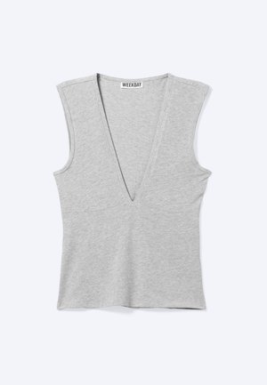 Weekday, Top - grey melange