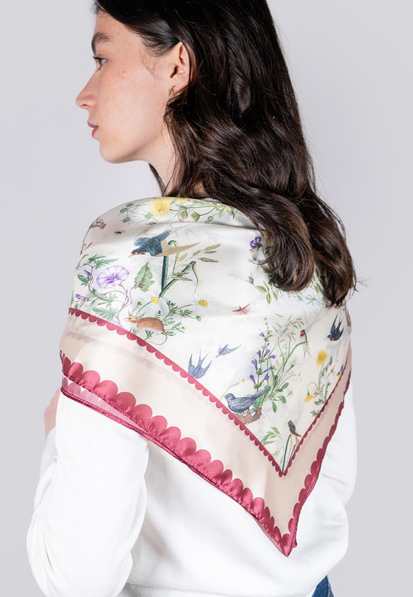 RUNNING BUNNY TOILE SQUARE - Schal - ivory