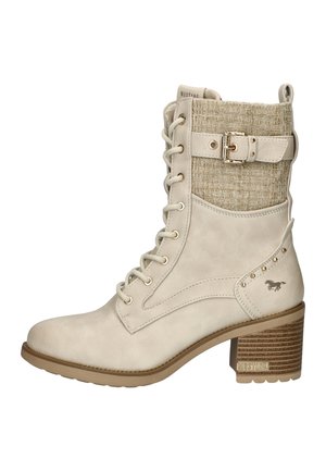 Cowboy/biker ankle boot - wit