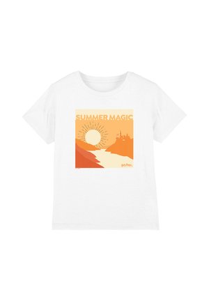 Harry Potter, HARRY POTTER SUMMER MAGIC AT HOGWARTS UNISEX - Print T-shirt - white