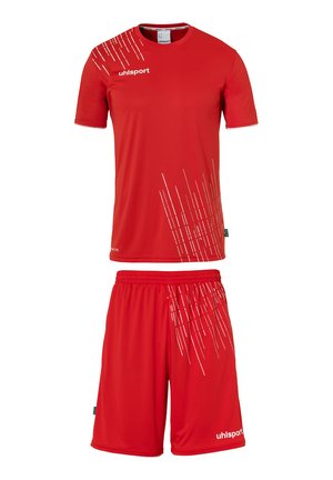SET - Sport T-Shirt - rot weiß