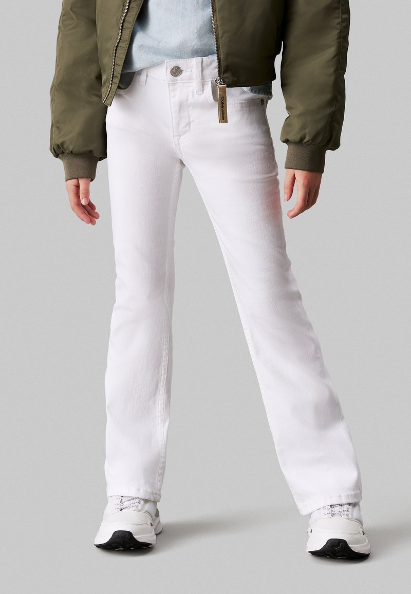 Calvin Klein Jeans Jeans a zampa white/bianco